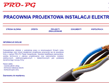 Tablet Screenshot of pro-pg.pl